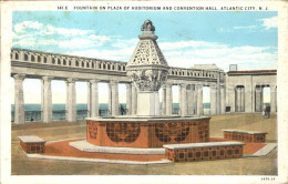 11688564 Atlantic_City_New_Jersey Fountain On Plaza Of Auditorium And Convention - Autres & Non Classés