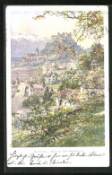 Künstler-AK Edward Theodore Compton: Salzburg, Festung Und Nonnberg  - Compton, E.T.