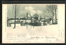 AK Stará Bela, Winteransicht Mit Kirche  - Czech Republic