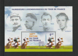 (Faciale 4 €) " 100 ANS DU TOUR DE FRANCE / VAINQUEURS LUXEMBOURG " Sur Bloc Neuf ** MNH De 2013 - Ciclismo