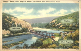 11688202 Harpers_Ferry_West_Virginia Where Three States Meet Bridge Railway - Altri & Non Classificati