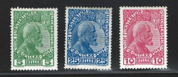 Liechtenstein Stamps | Prince Johan II | Perf 12 1/12 X 13 | #1-3 MH - Ongebruikt