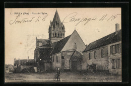 CPA Rully, Place De L`Eglise  - Autres & Non Classés