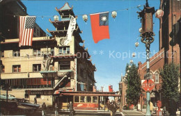 11688130 San_Francisco_California Chinatown Flag Cable Car - Other & Unclassified