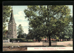 AK Stolpe B. Hohen-Neuendorf A. D. Nordbahn, Kirche Mit Friedenseiche  - Sonstige & Ohne Zuordnung