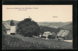 AK Schellerhau Bei Altenberg I. Erzgeb., Ortspartie Mit Kipsdorf  - Schellerhau