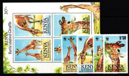 Kenia 481-484 Und Block 36 Postfrisch Wildtiere #IH426 - Kenia (1963-...)