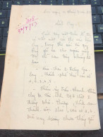 Soth Vietnam Letter-sent Mr Ngo Dinh Nhu -year-30-7/1953 No-318- 2 Pcs Paper Very Rare - Historische Dokumente