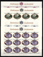 Liechtenstein 680-683 Postfrisch Kleinbogensatz / Schlösser #IH507 - Altri & Non Classificati