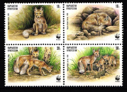 Kirgisien 168-171 Postfrisch Viererblock / Wildtiere #IH458 - Otros & Sin Clasificación