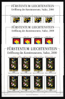 Liechtenstein 1245-1247 Gestempelt Kleinbogensatz / Kunst #IH521 - Altri & Non Classificati