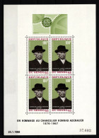 Senegal Block 4 Postfrisch Konrad Adenauer #IH527 - Senegal (1960-...)