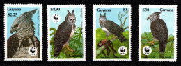 Guyana 3077-3080 Postfrisch Vögel #IH446 - Autres & Non Classés