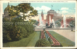 11688024 Philadelphia Pennsylvania Fountain In Parkway City Hall Philadelphia Pe - Autres & Non Classés