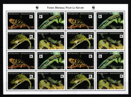 Madagaskar 2313-2316 Postfrisch Zusammendruckbogen / Reptilien #IH443 - Madagascar (1960-...)