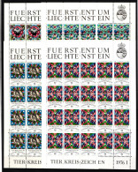 Liechtenstein 658-661 Postfrisch Kleinbogensatz / Tierkreiszeichen #IH510 - Other & Unclassified