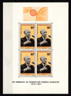 Gabun Block 9 Postfrisch Konrad Adenauer #IH529 - Gabun (1960-...)