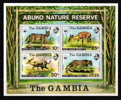 Gambia Block 2 Postfrisch Wildtiere #IH466 - Gambia (1965-...)