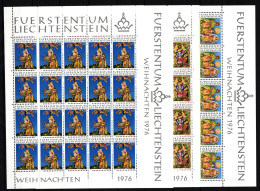 Liechtenstein 662-665 Postfrisch Kleinbogensatz / Weihnachten #IH509 - Altri & Non Classificati