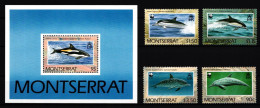 Montserrat 786-789 Und Block 59 Postfrisch Delfine #IH477 - Montserrat