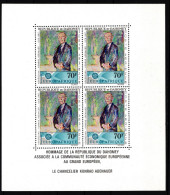 Dahomey Block 8 Postfrisch Konrad Adenauer #IH525 - Benin – Dahomey (1960-...)