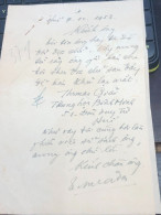 Soth Vietnam Letter-sent Mr Ngo Dinh Nhu -year-7-10/1953 No-379- 1 Pcs Paper Very Rare - Historical Documents