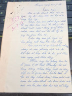 Soth Vietnam Letter-sent Mr Ngo Dinh Nhu -year-20-7/1953 No-333- 2 Pcs Paper Very Rare - Historical Documents