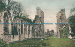 R025784 Glastonbury Abbey Looking West. Frith. No 2584 B - World