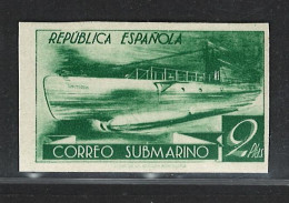 Spain Stamps | 1938 | Postal Service Submarine |  MNH Unperforated - Ungebraucht