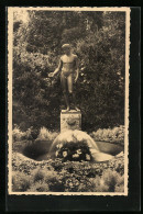 Foto-AK Bad Liebenstein, Udolino-Brunnen Im Park Schloss Altenstein  - Bad Liebenstein