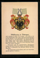 Künstler-AK Mühlhausen In Thüringen, Wappen  - Mühlhausen