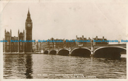 R025918 Big Ben And Westminster Bridge. From The River. London. RP. 1930 - Autres & Non Classés