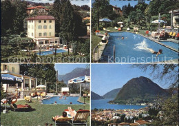 11686818 Lugano TI Pensione Selva Schwimmbad Liegewiese Lugano - Sonstige & Ohne Zuordnung