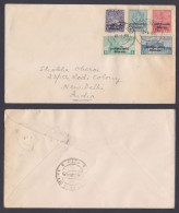 Inde India 1955 Used Cover Vietnam Overprint, Elephant, Statue, Temple, Sculpture - Covers & Documents