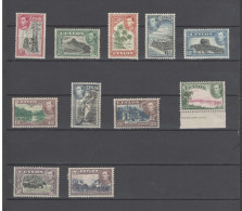 Ceylon Stamps | 1938 | King George VI - Local Motifs | 246-256-517 | MH - Ceylan (...-1947)