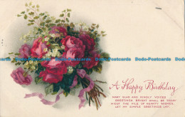 R026127 Greeting Postcard. A Happy Birthday. Flowers. Meissner And Buch. 1927 - Monde