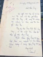 Soth Vietnam Letter-sent Mr Ngo Dinh Nhu -year-20-8/1953 No-318- 1 Pcs Paper Very Rare - Historical Documents