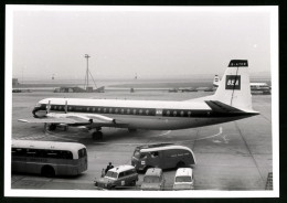 Fotografie Flughafen London, Flugzeug Vickers Vanguard, Passagierflugzeug BEA, Kennung G-APEB  - Aviación