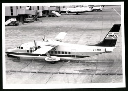 Fotografie Flugzeug Shorts 360, Passagierflugzeug British Midland, Kennung G-BMAR  - Luftfahrt