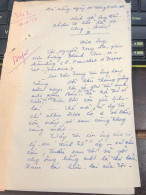 Soth Vietnam Letter-sent Mr Ngo Dinh Nhu -year-10-8/1953 No-342- 1 Pcs Paper Very Rare - Historical Documents