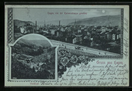 Mondschein-AK Hagen / Westfalen, Teilansicht Von Der Kaiserstrasse Gesehen, Waldlust  - Hagen