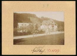 Fotografie Brück & Sohn Meissen, Ansicht Bärenburg, Gasthof Erzgebirgs-Heim  - Lieux