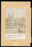 Fotografie Brück & Sohn Meissen, Ansicht Freiberg I. Sa., Blick Auf Den Obermarkt Mit Denkmal Otto Des Reichen  - Places