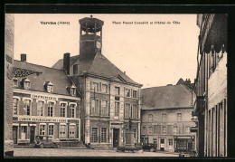 CPA Vervins, Place Pascal Ceccaldi Et L`Hôtel De Ville  - Vervins