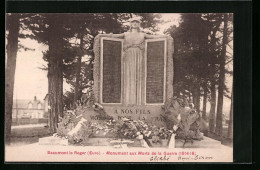 CPA Beaumont-le-Roger, Monument Aux Morts De La Guerre (1914-18)  - Beaumont-le-Roger