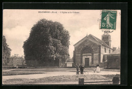 CPA Beaumesnil, L`Eglise Et Le Chateau  - Beaumesnil