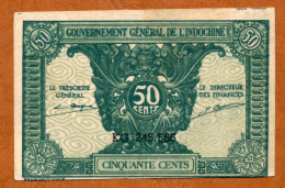 1943 // INDOCHINE // GOUVERNEMENT GENERAL // Cinquante Cents // SUP // XF - Indocina