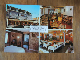 2 CARTES POSTALES - HAN SUR LESSE - ROCHEFORT - "HOTEL DES ARDENNES" 24, RUE DES GROTTES - Rochefort