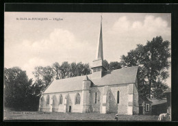 CPA St-Eloi-de-Fourques, L`Eglise  - Autres & Non Classés