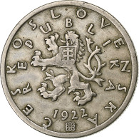 Monnaie, Tchécoslovaquie, 50 Haleru, 1922, TTB, Copper-nickel, KM:2 - Tchécoslovaquie